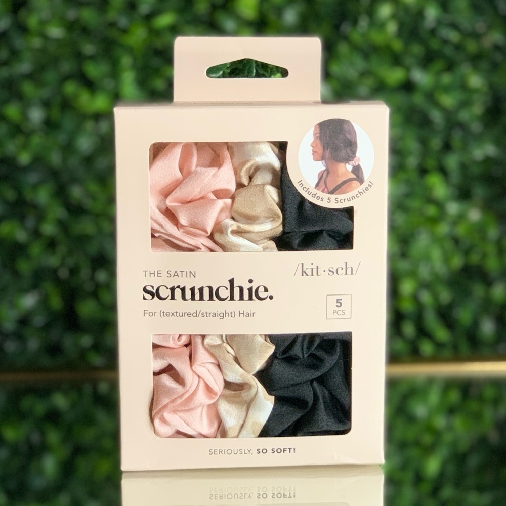 Kitsch Satin Sleep Scrunchies | NEW | 5 Piece Set